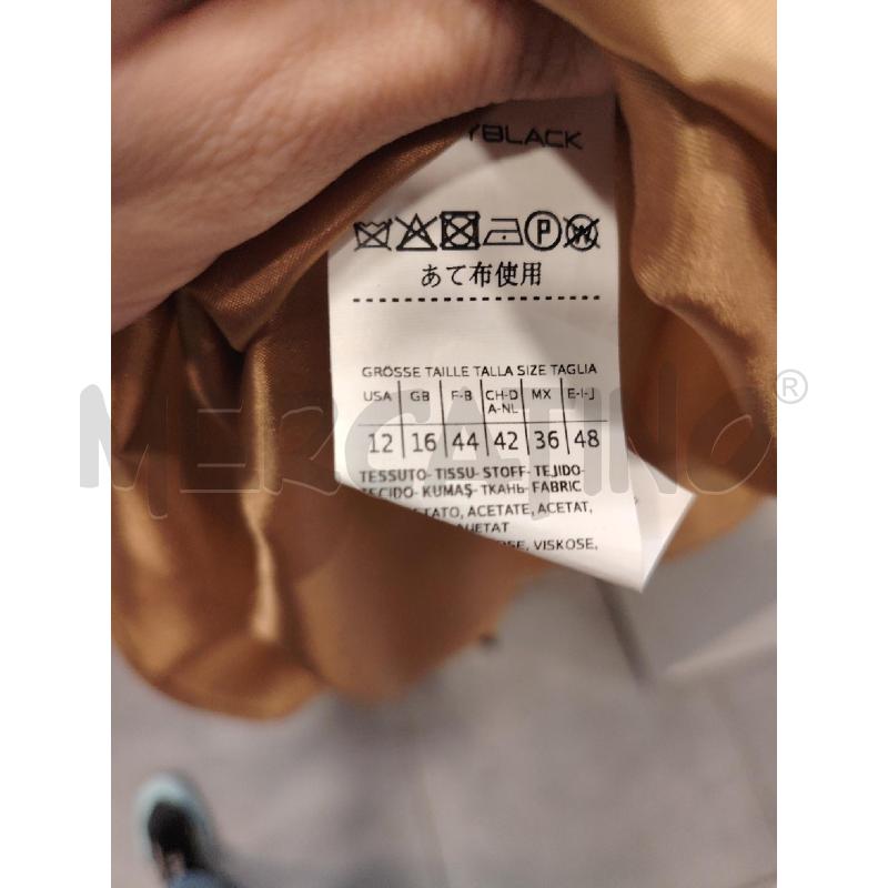 VESTITO D PENNUBLACK BEI SMANICATO CINTURINA CORDA | Mercatino dell'Usato Roma eur 2