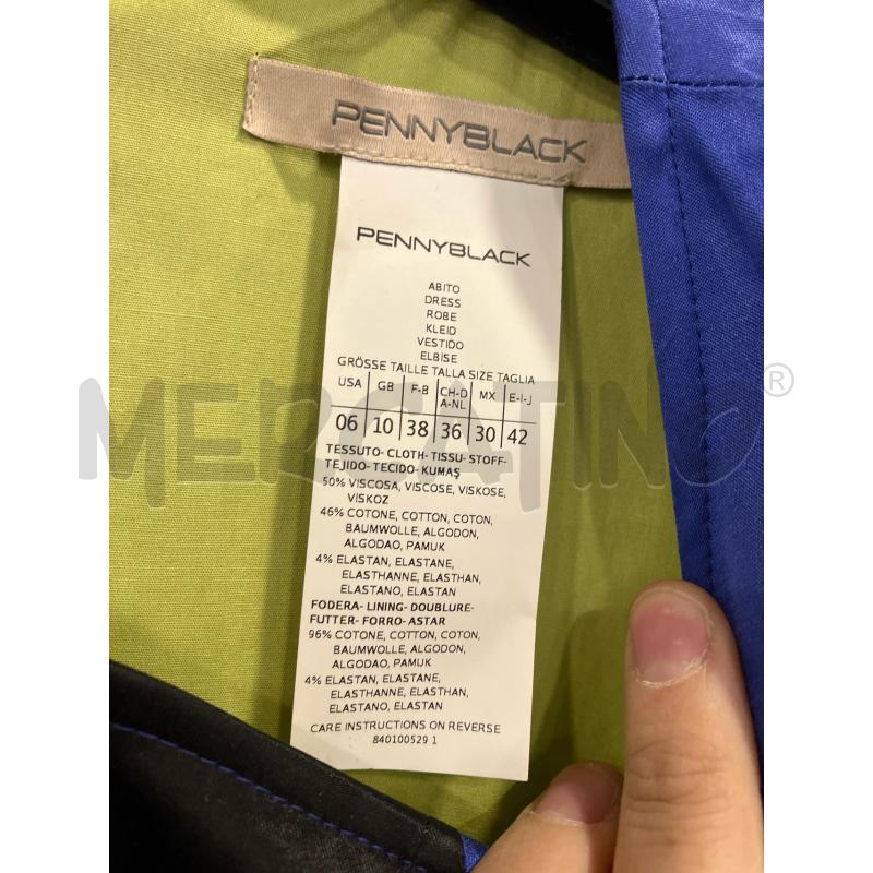 VESTITO D PENNYBLACK VE ACIDO BLU NE SMANICATO  | Mercatino dell'Usato Roma eur 2