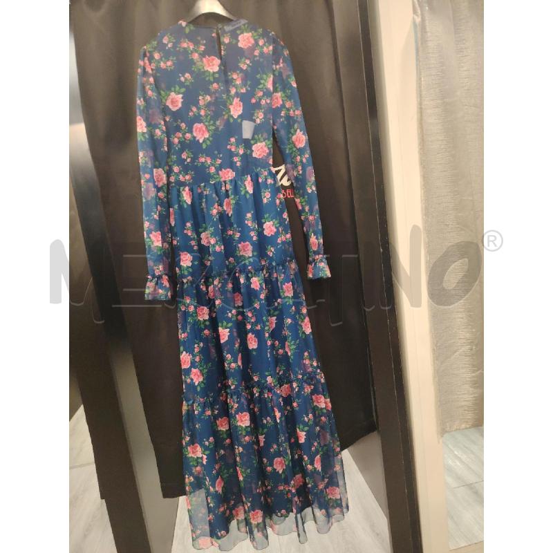 VESTITO D PHILOSOPHY BLU ROSELLINE | Mercatino dell'Usato Roma eur 4