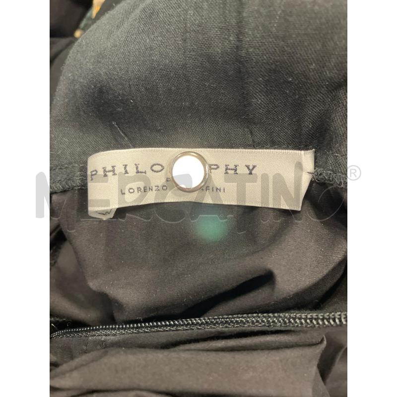 VESTITO D PHILOSOPHY NERO SCOLLO LUNGO | Mercatino dell'Usato Roma eur 3