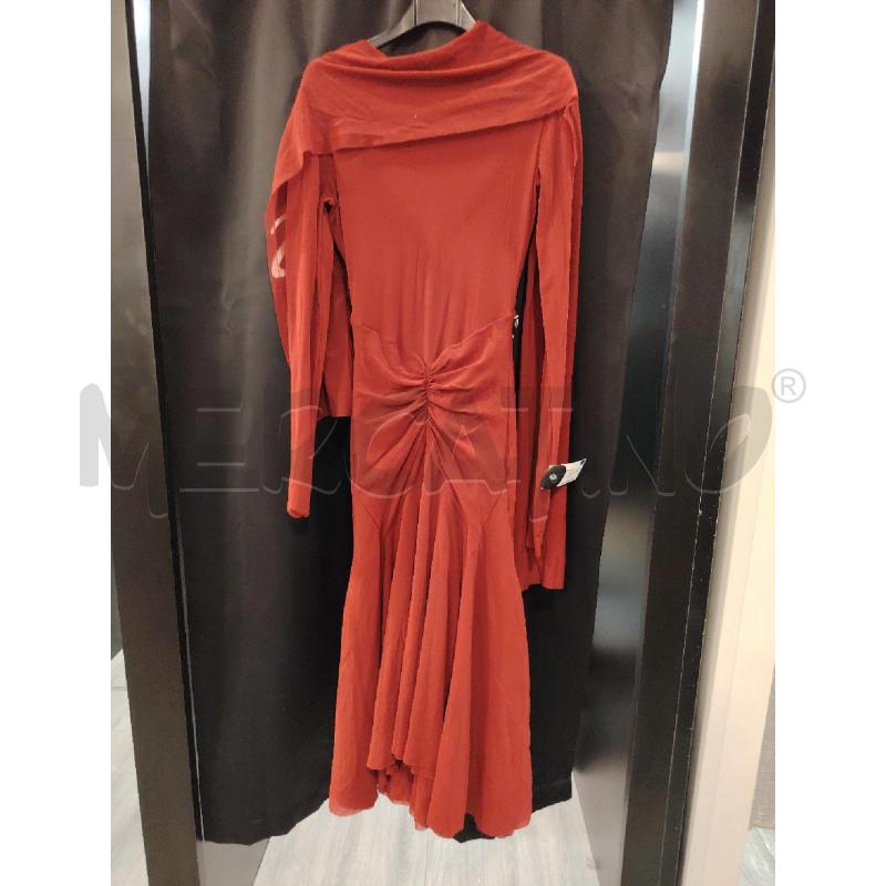 VESTITO D PHILOSOPHY ROSSO LUNGO | Mercatino dell'Usato Roma eur 1