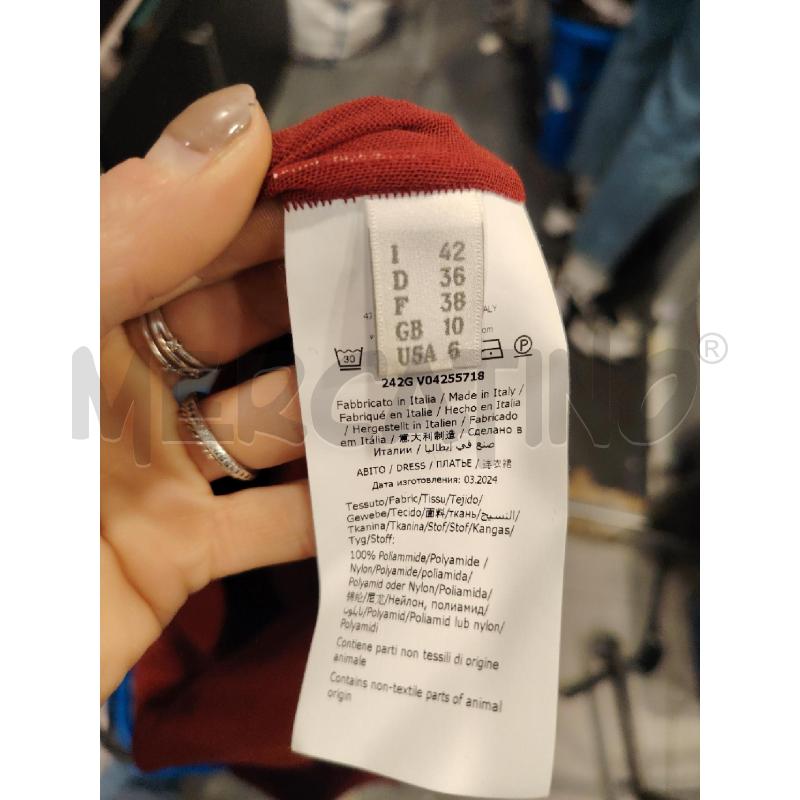 VESTITO D PHILOSOPHY ROSSO LUNGO | Mercatino dell'Usato Roma eur 4