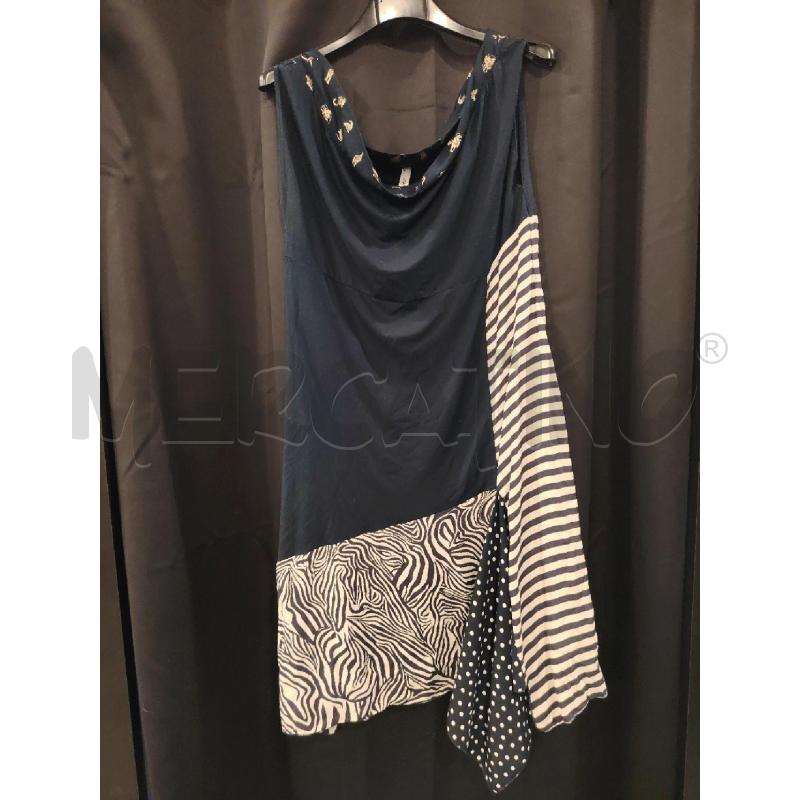 VESTITO D PIANURASTUDIO BLU RIGHE BIA AIMALI DOR | Mercatino dell'Usato Roma eur 1