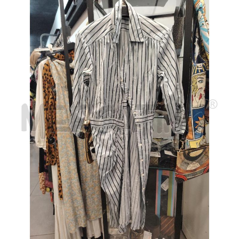 VESTITO D PINKO AZZ RIGHE NE SCRITTE  | Mercatino dell'Usato Roma eur 1