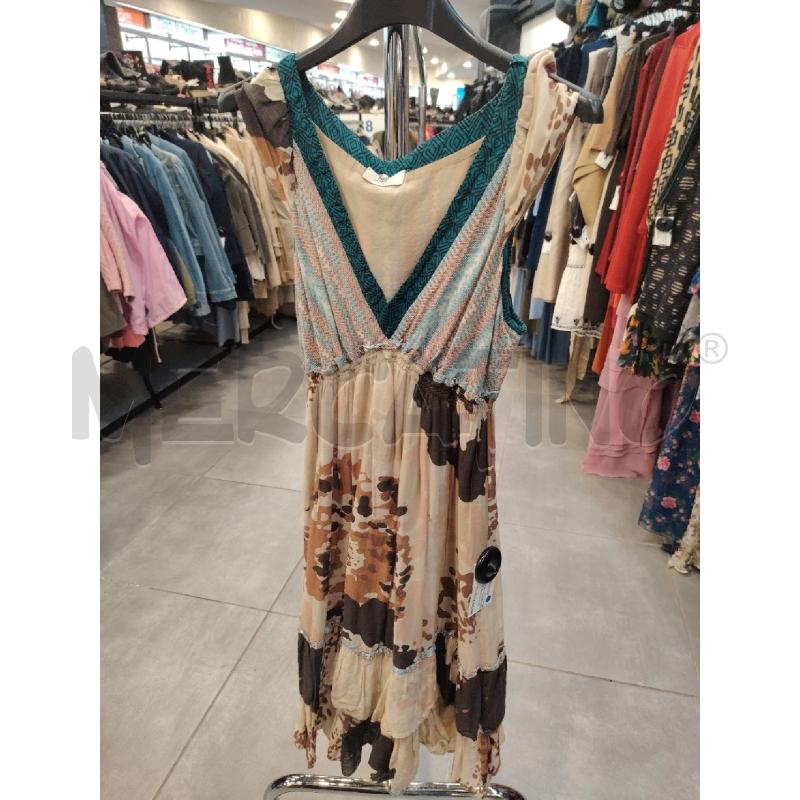 VESTITO D PINKO BEI FIORI RS SCOLLO BLU DISEGNI | Mercatino dell'Usato Roma eur 1