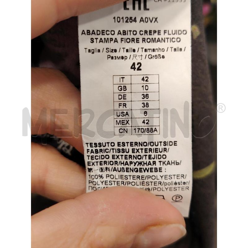 VESTITO D PINKO NE FIORI VIO GIA MANICA LUNGA | Mercatino dell'Usato Roma eur 2