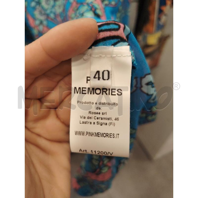 VESTITO D PINK MEMORIES CEL FIORI | Mercatino dell'Usato Roma eur 2