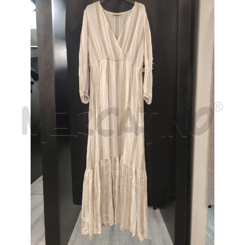 VESTITO D PUROTATTO BIA RIGHE BEI  | Mercatino dell'Usato Roma eur 1