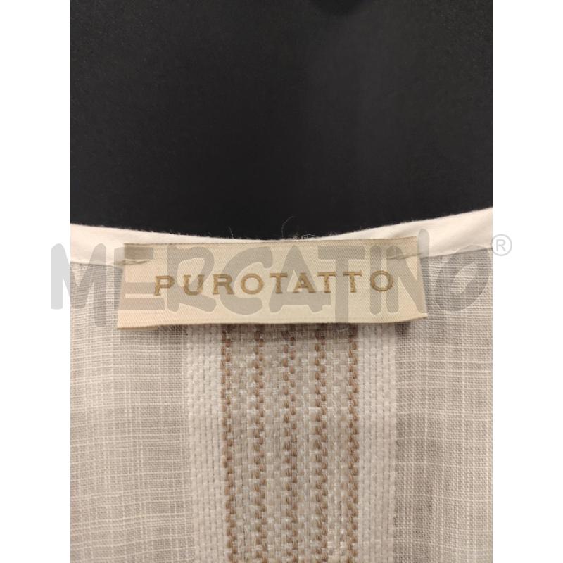 VESTITO D PUROTATTO BIA RIGHE BEI  | Mercatino dell'Usato Roma eur 2