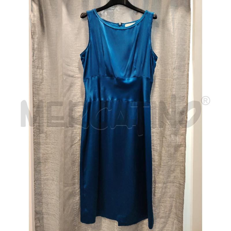 VESTITO D RENE LEZARD BLU SETA  | Mercatino dell'Usato Roma eur 1
