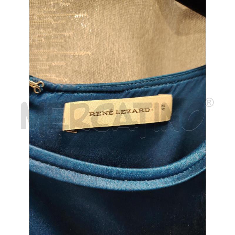 VESTITO D RENE LEZARD BLU SETA  | Mercatino dell'Usato Roma eur 2