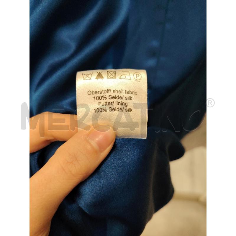 VESTITO D RENE LEZARD BLU SETA  | Mercatino dell'Usato Roma eur 4