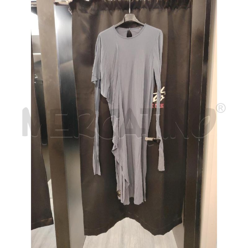 VESTITO D RICK OWENS LILIES INDACO ASIMMETRICO | Mercatino dell'Usato Roma eur 1
