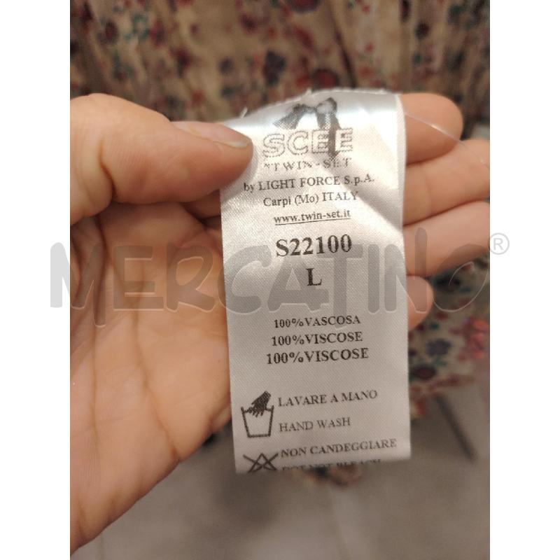 VESTITO D SCEE BY TWINSET BEI FIORI + SOTTOVESTE | Mercatino dell'Usato Roma eur 2