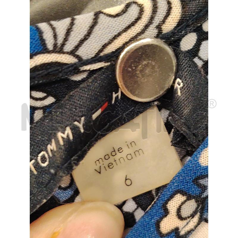 VESTITO D TOMMY HILFIGER PAISLEY CEL + CINTA CORDA | Mercatino dell'Usato Roma eur 2