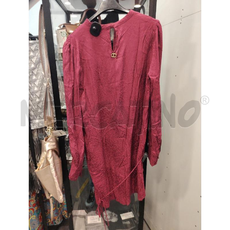 VESTITO D TWINSET FUCSDIA MACCHIE RILIEVO CINT | Mercatino dell'Usato Roma eur 3