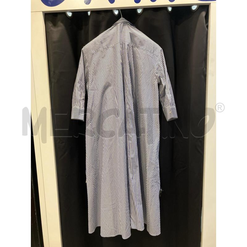 VESTITO D UNIQLO RIGHE BIA BLU MAXI CAMICIA | Mercatino dell'Usato Roma eur 2