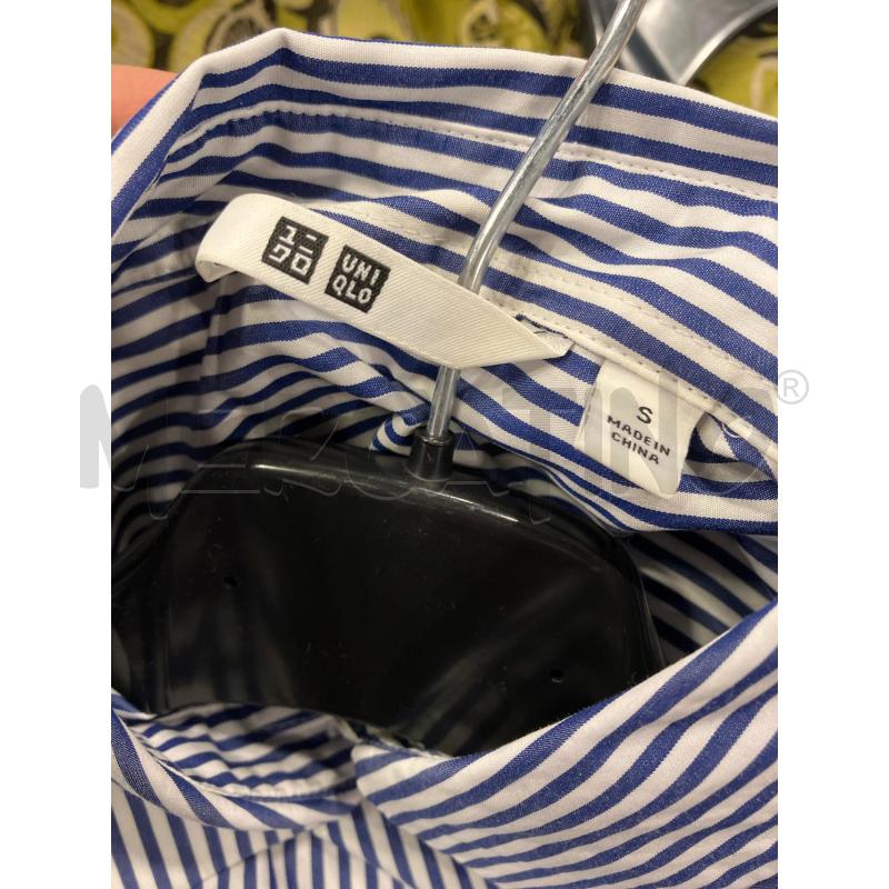VESTITO D UNIQLO RIGHE BIA BLU MAXI CAMICIA | Mercatino dell'Usato Roma eur 3