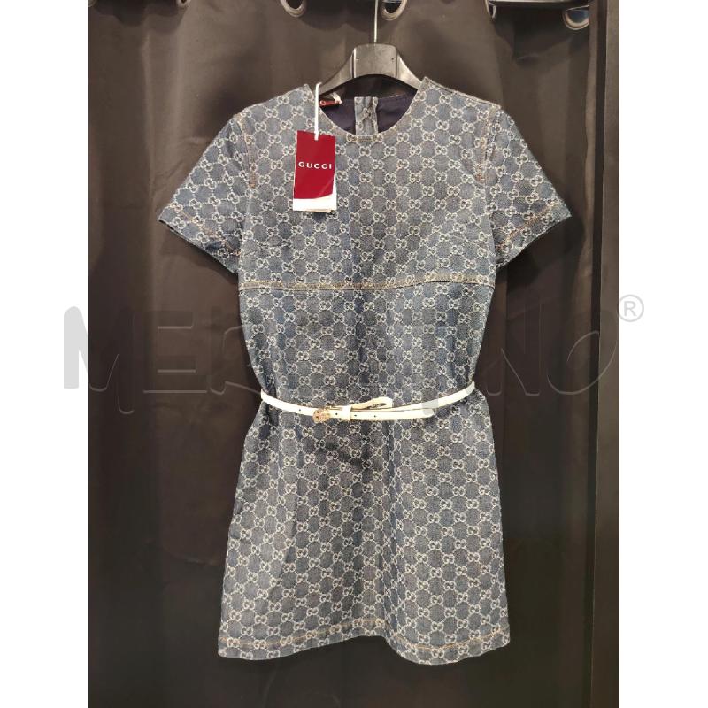 VESTITO GUCCI GG DENIM MONOGRAM ETICHETTA | Mercatino dell'Usato Roma eur 1