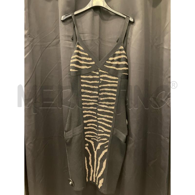 VESTITO TUBINO MARCIANO NE ZEBRATO BEI LUREX | Mercatino dell'Usato Roma eur 1