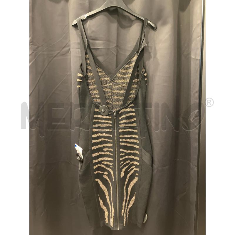 VESTITO TUBINO MARCIANO NE ZEBRATO BEI LUREX | Mercatino dell'Usato Roma eur 2