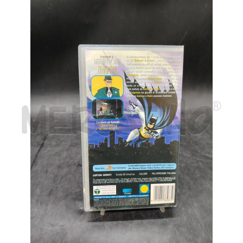 VHS LE AVVENTURE DI BATMAN E ROBIN L'ENIGMISTA | Mercatino dell'Usato Roma eur 2