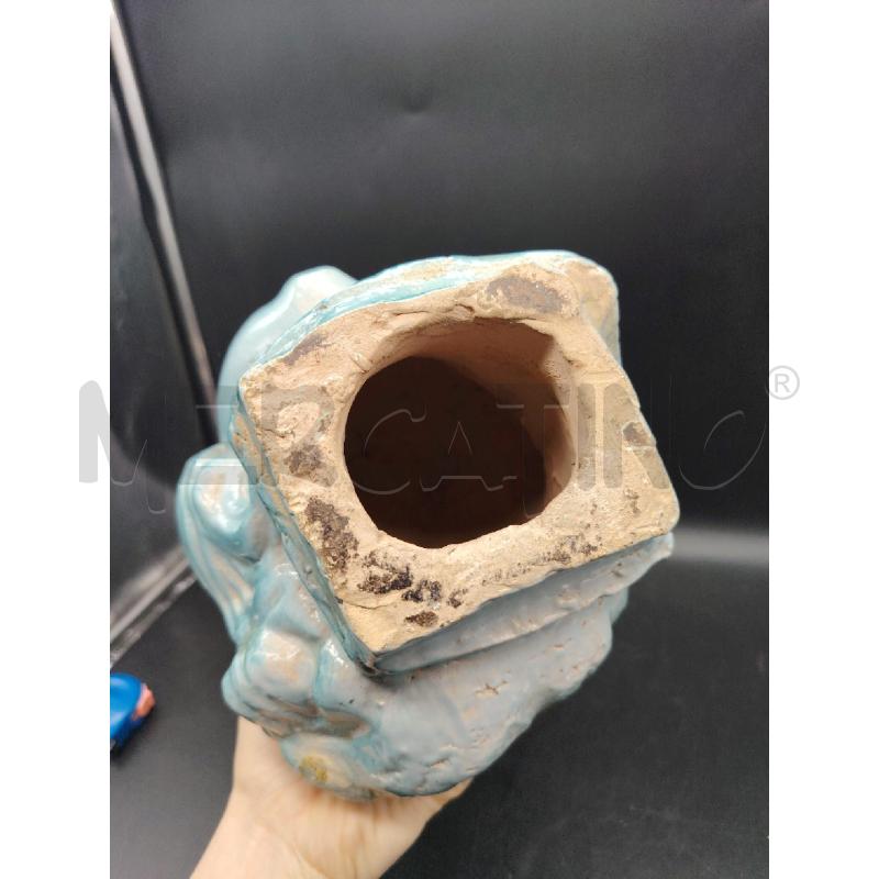 VOLTO CER SMALTATA TURCHESE  | Mercatino dell'Usato Roma eur 4