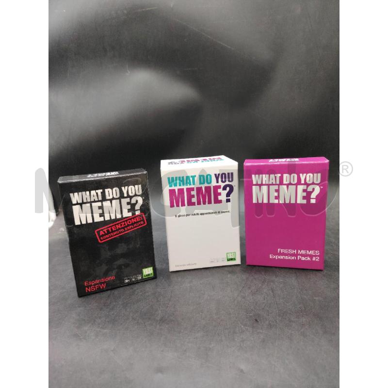 WHAT DO YOU MEME CON 2 ESPANSIONI | Mercatino dell'Usato Roma eur 1