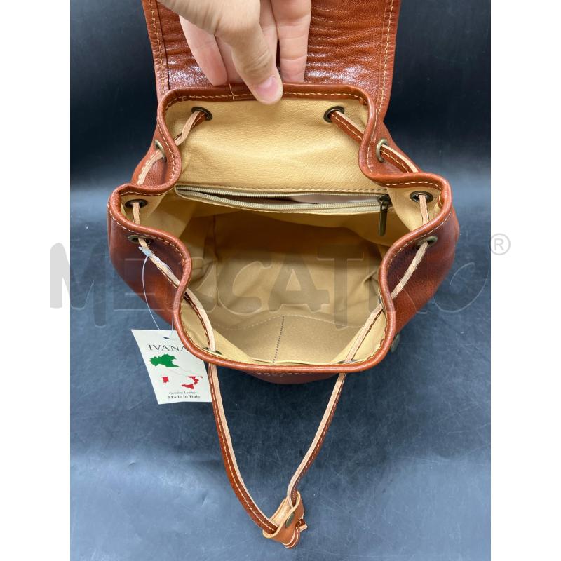 ZAINO PELLE MARRONE CARTELL | Mercatino dell'Usato Roma eur 3