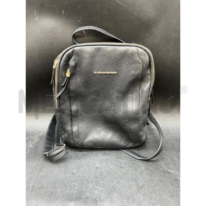 ZAINO PIQUADRO NERO PELLE  | Mercatino dell'Usato Roma eur 1