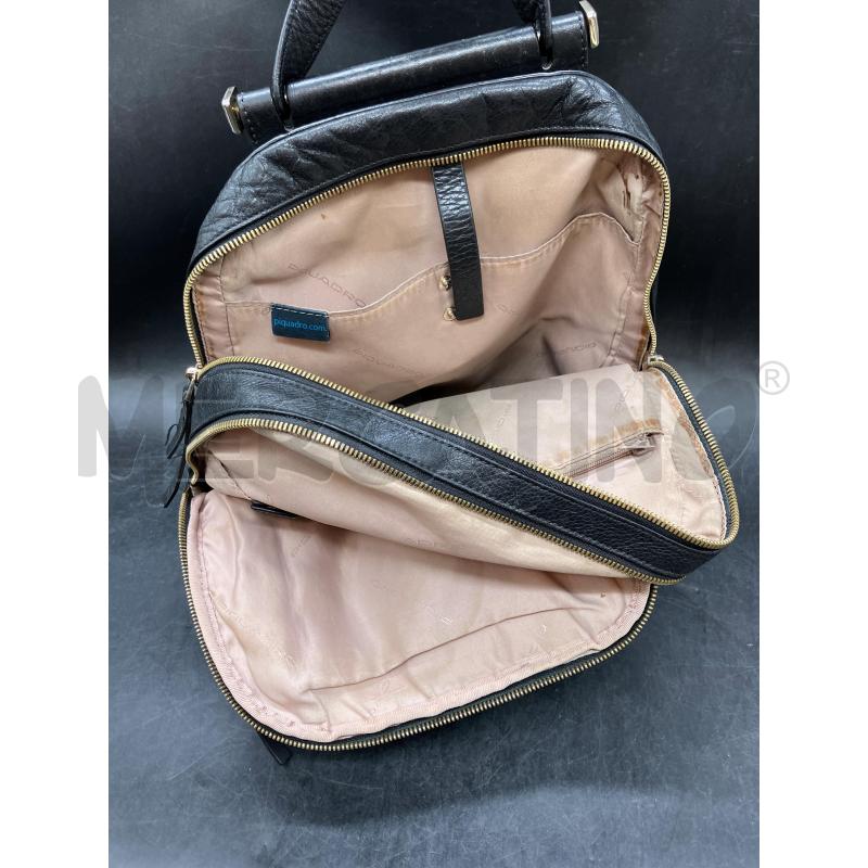 ZAINO PIQUADRO NERO PELLE  | Mercatino dell'Usato Roma eur 3