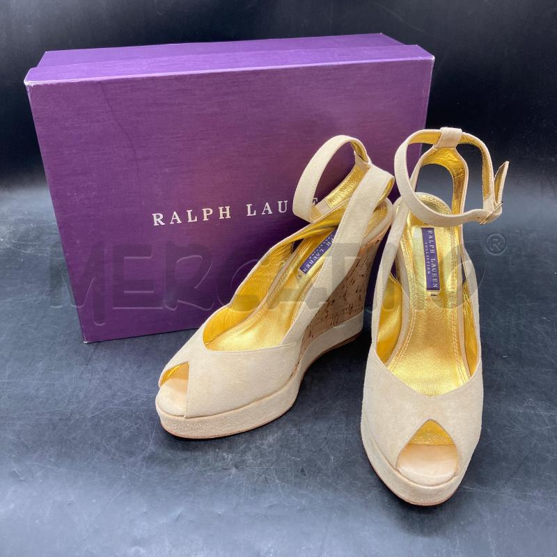 ZEPPA RALPH LAUREN SCATOLA BEIGE SCAMOSCIATA | Mercatino dell'Usato Roma eur 1