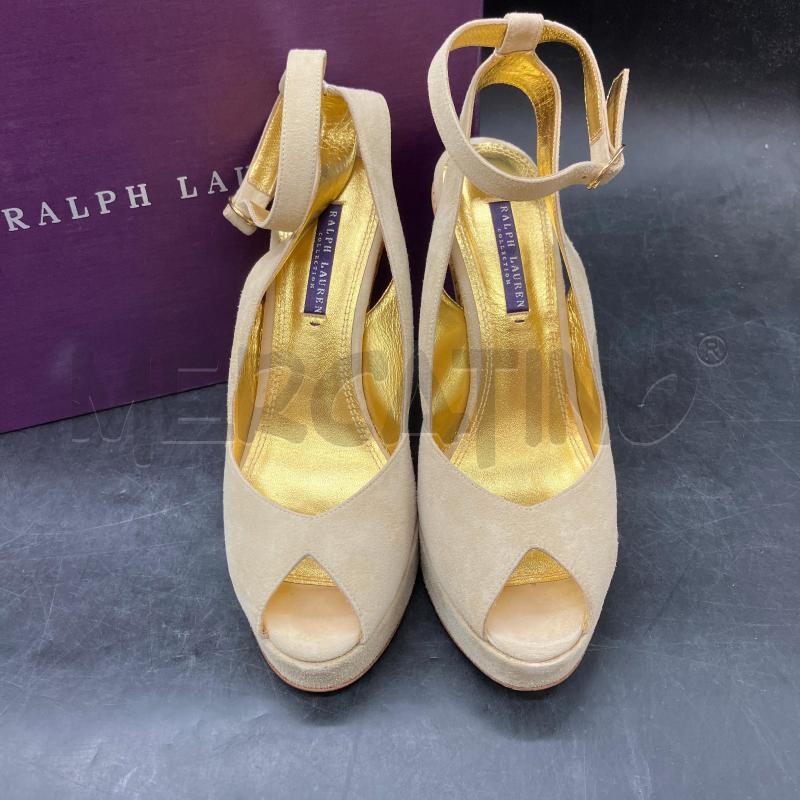 ZEPPA RALPH LAUREN SCATOLA BEIGE SCAMOSCIATA | Mercatino dell'Usato Roma eur 2