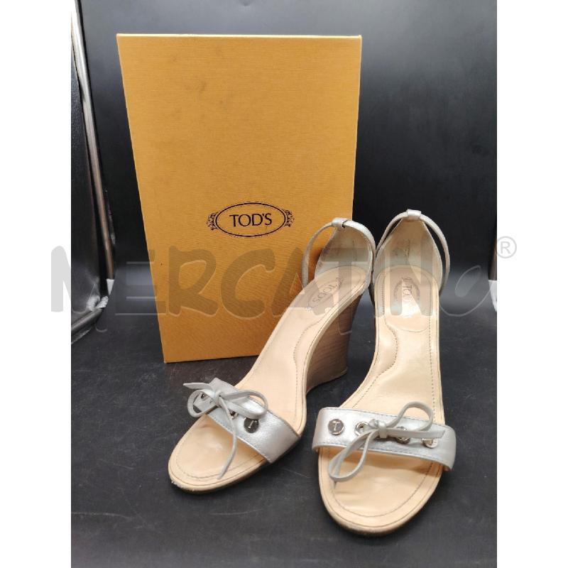 ZEPPA TOD'S SCATOLA ARGENTO FIOCCHETTO | Mercatino dell'Usato Roma eur 1