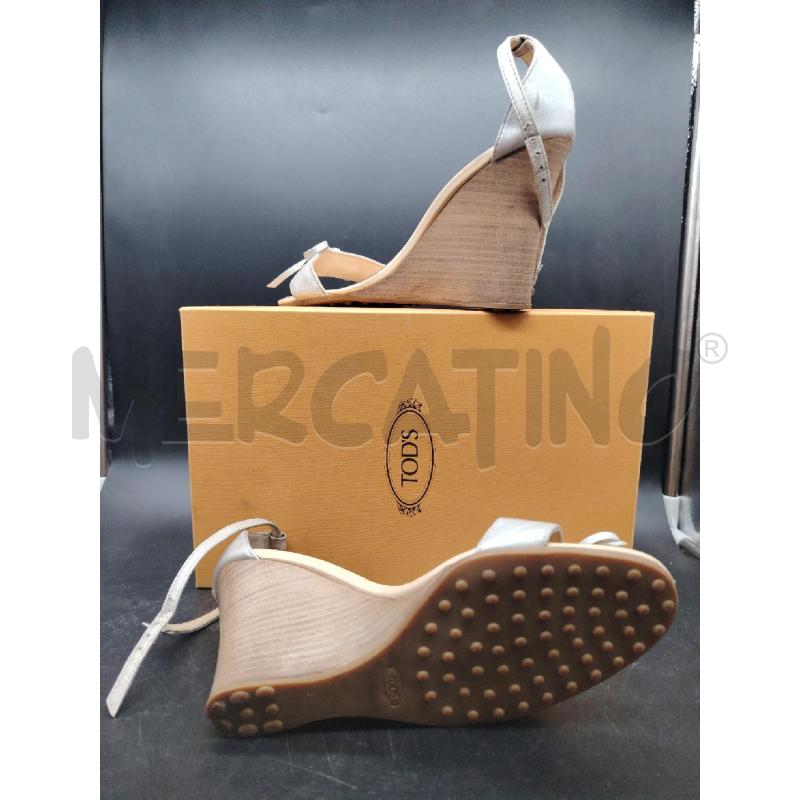 ZEPPA TOD'S SCATOLA ARGENTO FIOCCHETTO | Mercatino dell'Usato Roma eur 3