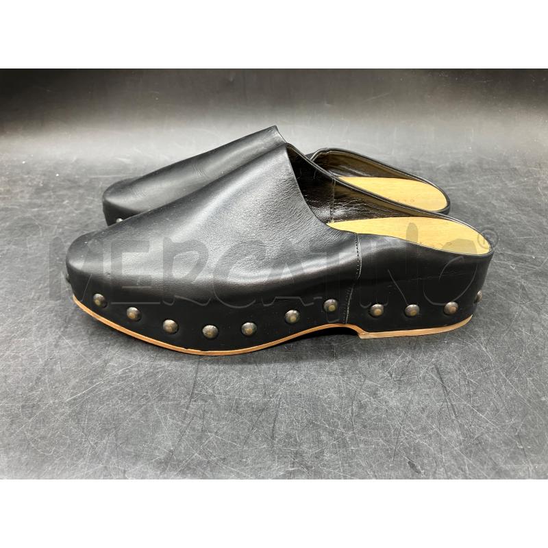 ZOCCOLI CLERGERIE NERO BORCHIE | Mercatino dell'Usato Roma eur 3