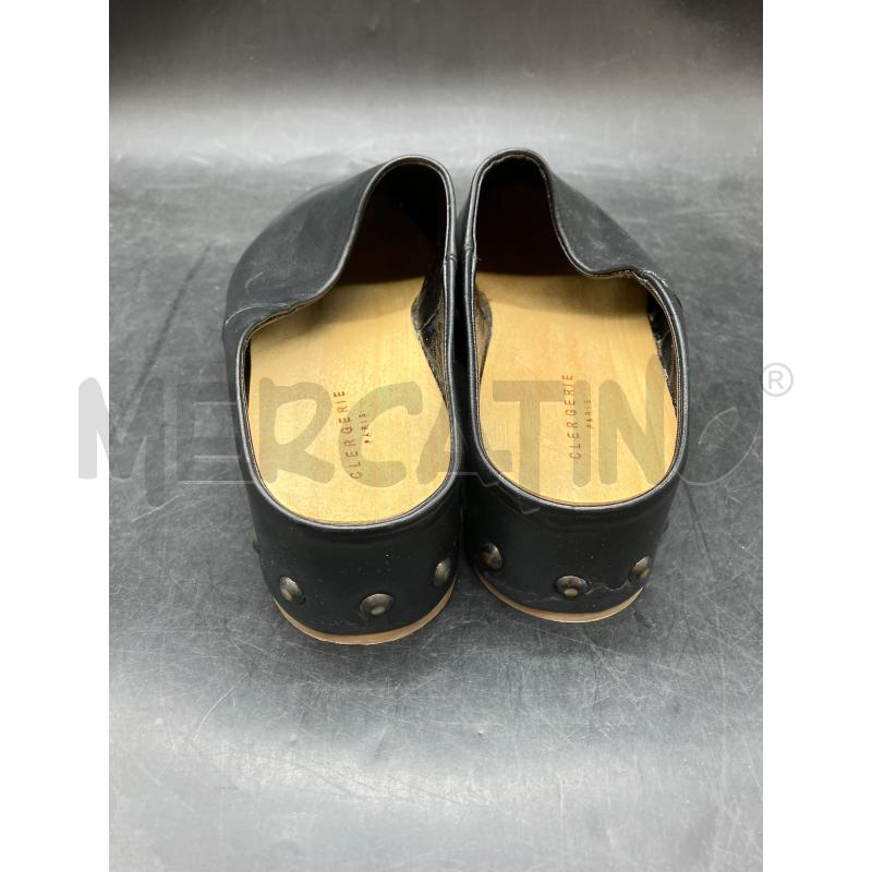 ZOCCOLI CLERGERIE NERO BORCHIE | Mercatino dell'Usato Roma eur 4