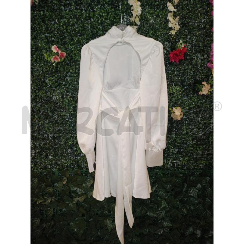 ABITO DONNA ESTILO DIANI BIANCO NUOVO RASO | Mercatino dell'Usato Colleferro 3