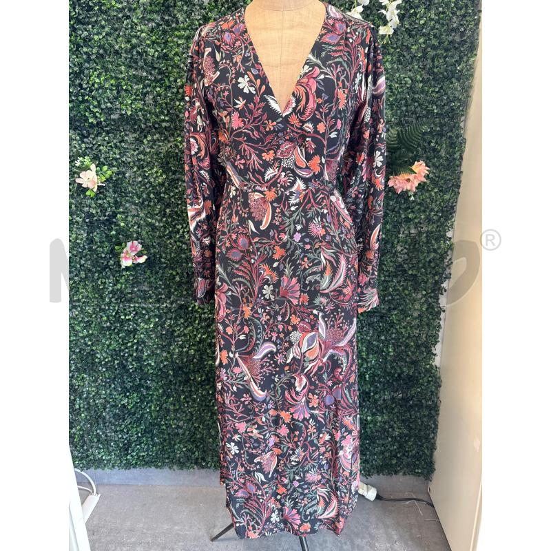 ABITO DONNA LOUISE MISHA BASE NE BORDEAUX FIORI GHIRIGORI | Mercatino dell'Usato Colleferro 1