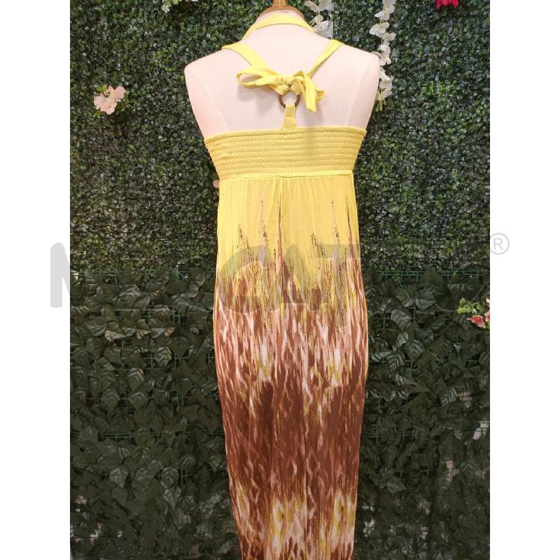 ABITO DONNA PINKO GIALLO LUNGO SFUM MARR PAILLETTES | Mercatino dell'Usato Colleferro 3