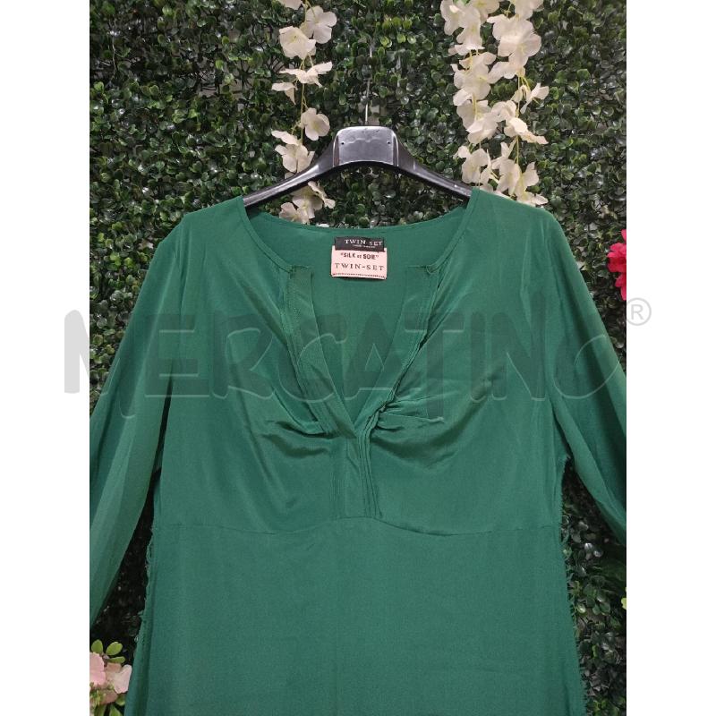 ABITO DONNA PURA SETA TWINSET VERDE | Mercatino dell'Usato Colleferro 2