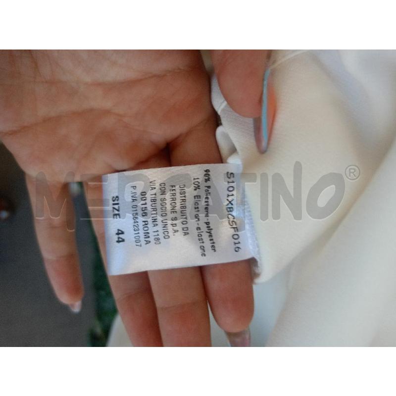 ABITO DONNA SANDRO FERRONE CORTO BIANCO TUBINO | Mercatino dell'Usato Colleferro 4