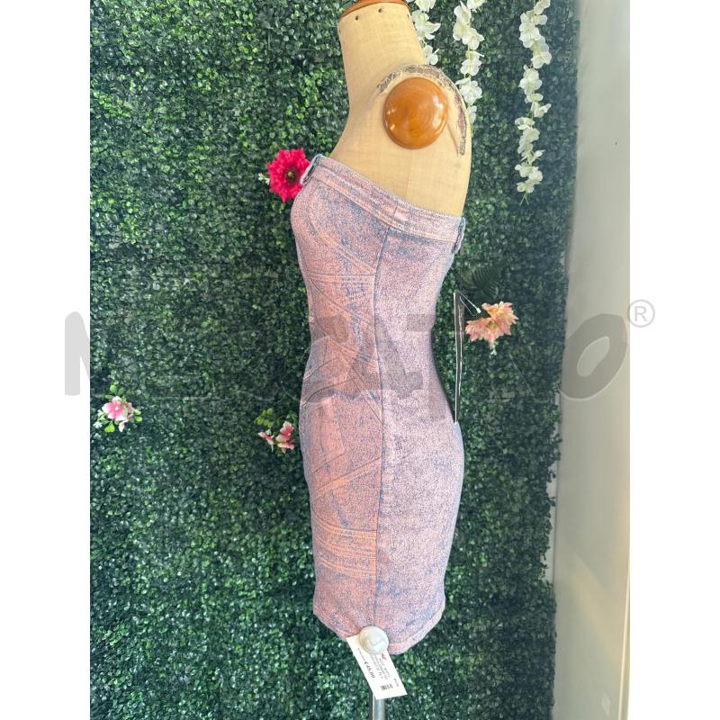 ABITO DONNA SINEAD GOREY DENIM AZZ DIPINTO ROSA SPRAY | Mercatino dell'Usato Colleferro 2