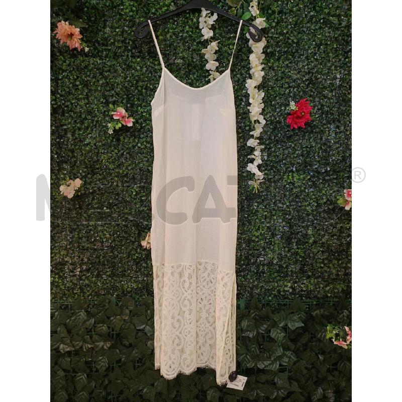 ABITO DONNA TWINSET SOTTOVESTE LUNGO PIZZO BEIG FIN BIA | Mercatino dell'Usato Colleferro 1