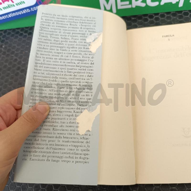 ADELPHI - KUNDERA - L'INSOSTENIBILE LEGGEREZZA DELL'ESSERE (ANNO 1985) | Mercatino dell'Usato Colleferro 4