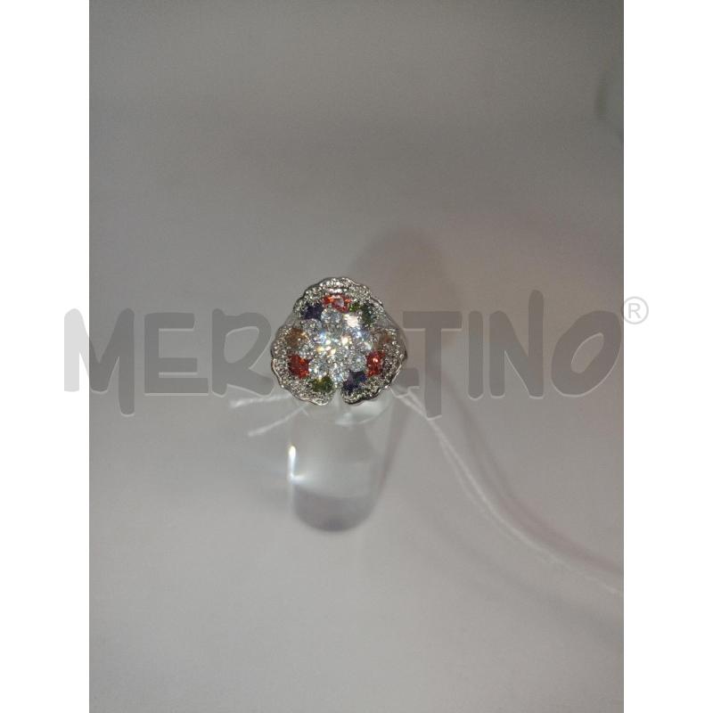 ANELLO DONNA 186E FIORE COLORATO | Mercatino dell'Usato Colleferro 1