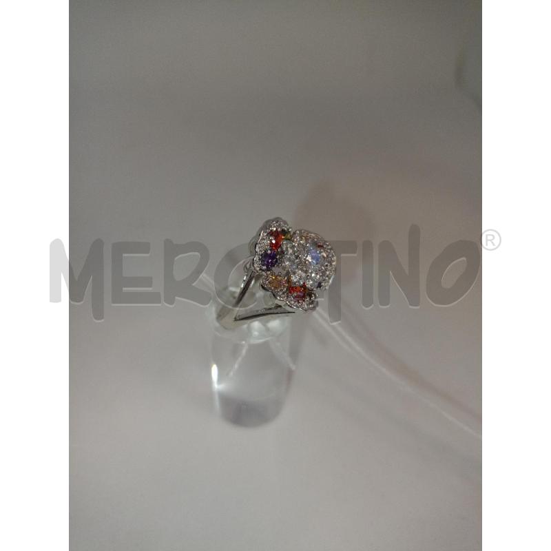 ANELLO DONNA 186E FIORE COLORATO | Mercatino dell'Usato Colleferro 2