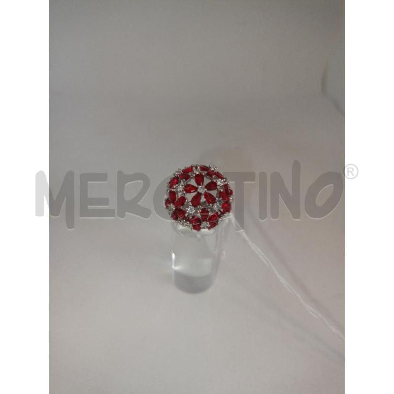 ANELLO DONNA 230G CUPOLA FIORI ROSSI  | Mercatino dell'Usato Colleferro 1