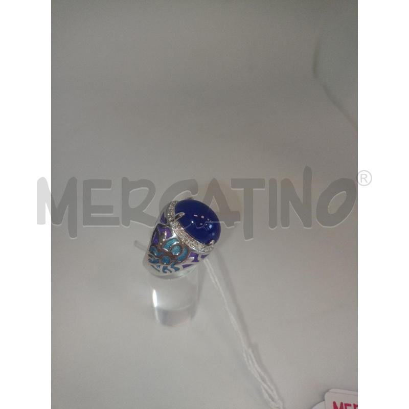 ANELLO DONNA 242E PIE RESINA BLU  | Mercatino dell'Usato Colleferro 2