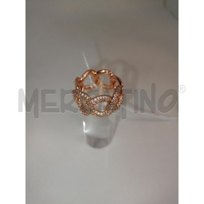ANELLO DONNA 271C CATENA ROSATA BIA | Mercatino dell'Usato Colleferro 1
